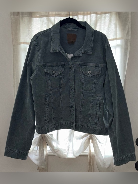American Eagle Outfitters Jackets & Blazers - American Eagle NWT Slate Blue Corduroy Trucker Jacket – Size XXL
